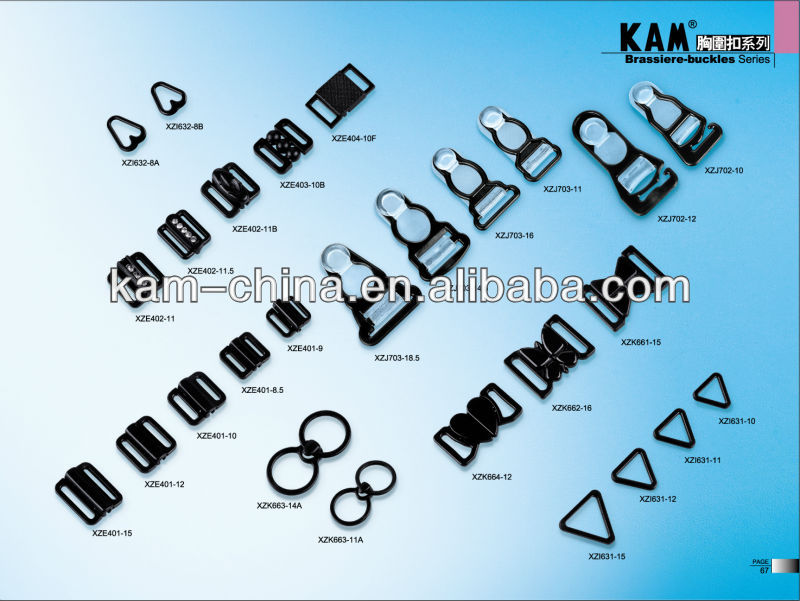 Пластиковые пряжки для бюстгальтера
