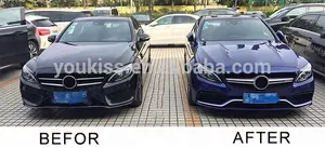Pare-chocs de voiture pour <span class=keywords><strong>mercedes</strong></span>-benz classe C W205, pièces détachées automobiles, Kit de carrosserie, <span class=keywords><strong>2014</strong></span> 2015 2016 2017 2018, 2 pièces - Product Image 5