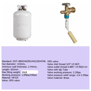 <span class=keywords><strong>Botella</strong></span> vacía de <span class=keywords><strong>gas</strong></span> <span class=keywords><strong>propano</strong></span>, cilindros de <span class=keywords><strong>gas</strong></span>, estándar DOT, 30lb, <span class=keywords><strong>precio</strong></span> barato - Product Image 2