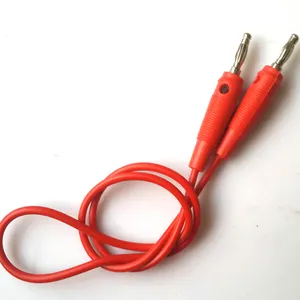 flexible silicone 2mm 4mm banana plug test lead cable