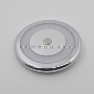 Chrome Aluminum 3w 12v  Touch Switch Round Led Yacht Ceiling Lights Marine Motorhome Camping Rv DC Light - Product Image 3