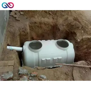تحت الأرض Biodigester لمعالجة مياه الصرف الصحي GRP المرحاض Grey المياه خزان FRP خزانات الصرف الصحي