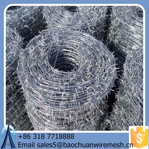 fuerte Alambre <span class=keywords><strong>de</strong></span> espinas usado para cercos perimetales y Mallas <span class=keywords><strong>de</strong></span> Seguridad.Alambre <span class=keywords><strong>de</strong></span> Púas - Product Image 1
