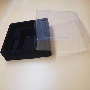 電子部品用の黒い植毛プラスチックトレイをカスタマイズ - Product Image 2