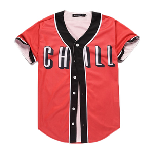 Venta al por mayor 100% poliéster sublimado Custom Plain baseball Jersey - Product Image 1
