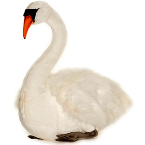 Cadeau spécial, peluche réaliste de cygne blanc, animal sauvage - Product Image 1