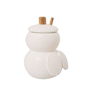 <span class=keywords><strong>Pot</strong></span> à <span class=keywords><strong>miel</strong></span> blanc en céramique, <span class=keywords><strong>Mini</strong></span> <span class=keywords><strong>Pot</strong></span> mignon de ml - Product Image 3