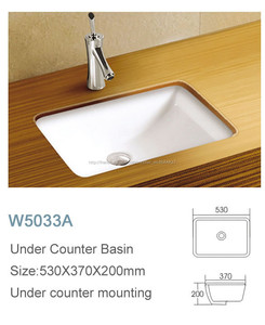 Chinois en céramique usine se laver les mains et se laver <span class=keywords><strong>le</strong></span> visage <span class=keywords><strong>sous</strong></span> <span class=keywords><strong>le</strong></span> comptoir évier - Product Image 2