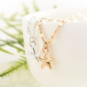 Or <span class=keywords><strong>argent</strong></span> plaqué réglable étoile de mer bracelet de <span class=keywords><strong>cheville</strong></span> chaîne - Product Image 3