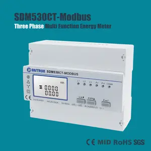SDM530CT-Modbus, hoge Kwaliteit 3 Fase Digitale Energie Meter, RS485 Modbus Multifunctionele Energy Meter, CT aangesloten