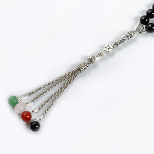 YS105 33pcs natural cuentas de oración musulmana Rosario de Alá islámico tasbih azul tesbih turque en línea tienda de china cuentas de oración - Product Image 4