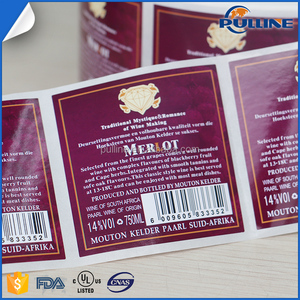 Estándar personalizado etiqueta de vino botellas de vino de tamaño etiqueta - Product Image 6