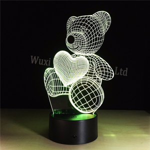 <span class=keywords><strong>Del</strong></span> Arco Iris de Acrílico Ccarve Ilusión Christma Regalo Animal de Encargo 3d Led Luz de <span class=keywords><strong>La</strong></span> <span class=keywords><strong>Noche</strong></span> - Product Image 5
