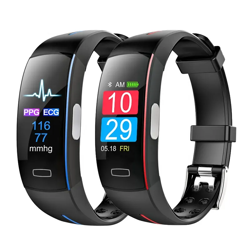 P3 Plus Smart Bracelet PPG ECG Heart Rate Blood Pressure Monitor Color Screen Smart Wristband