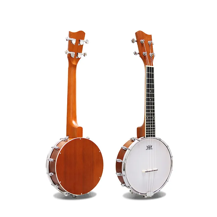 Ukulele elétrico para instrumentos musicais, atacado de instrumentos musicais para banjo, concerto tenor, 4 cordas