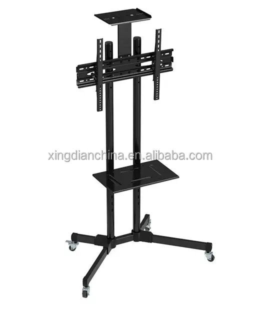 Новая модель, Современная Стальная подставка для мобильного ЖК-телевизора, подставка для телевизора с колесами