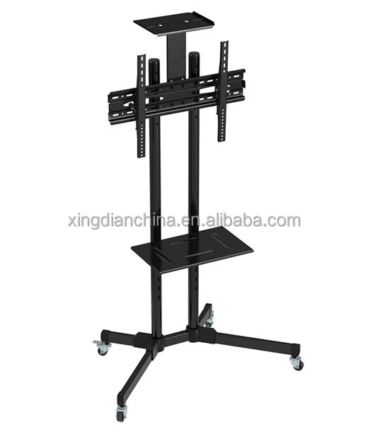 New Model Modern Steel Mobile LCD Tv Stand, Tv Stand With Wheels