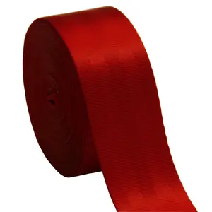 Cintura di sicurezza intrecciata da 47mm/fettuccia per cintura di sicurezza per auto personalizzata Jacquard in poliestere ad alta resistenza 50 yarde un rotolo 47mm larghezza 1.1mm