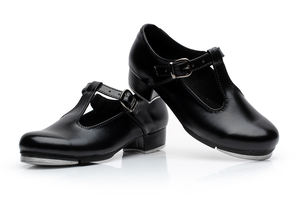 En gros Professionnel <span class=keywords><strong>Pas</strong></span> <span class=keywords><strong>Cher</strong></span> Enfants Filles Noir PU <span class=keywords><strong>Chaussures</strong></span> de <span class=keywords><strong>Claquettes</strong></span> Danse - Product Image 2