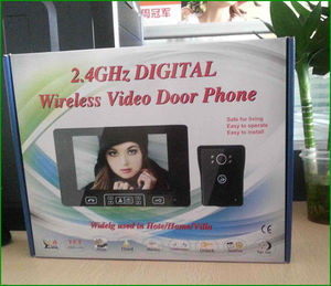 táctil tecla de 7 '' intercomunicador video acumulador recargable de la batería timbre de portero automático intercom - Product Image 6