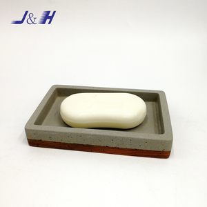 JUEHENG newest design round <strong>stone</strong> white concrete <strong>soap</strong> <strong>dish</strong> support oem customized ceramic