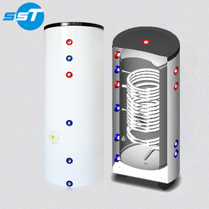 SST 도매 플랫 플레이트 태양 온수기 저장 탱크 전기 백업, 지붕 태양열 워터 탱크 히터 - Product Image 4