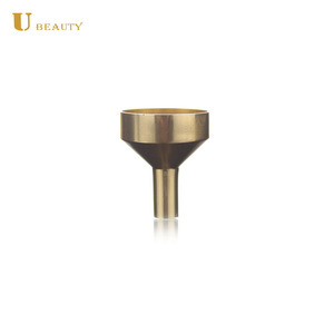 Mini funil de funil para derramar óleo essencial, funil de pequeno metal brilhante de ouro e perfume - Product Image 4