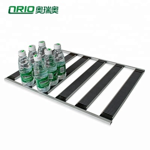 Drink Pusher Small MOQ Soda Glides Gravity Flow System Shelf Roller Liquor Store Cooler Shelving For Refrigerator Shelf Trays