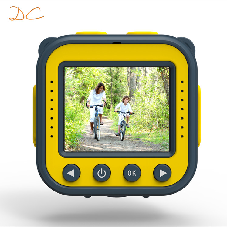 Желтая Молодежная H128 HD 720P 1,77 дюймовая Водонепроницаемая экшн-камера цифровая видео спортивная детская камера