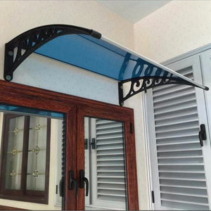 PC <span class=keywords><strong>Canopy</strong></span> โพลีคาร์บอเนตหน้าต่าง awing. พลาสติก UV PC rain shelter วงเล็บขนาด 600 มม. ถึง 1500 มม. - Product Image 4