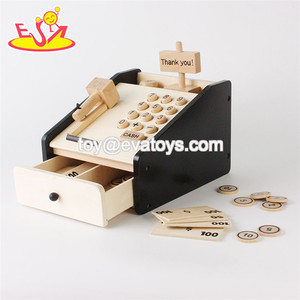 2023 סיטונאי ילדים צעצוע כסף עץ לרשום ילדים עיצוב חדש להעמיד פנים לשחק & preschool צעצוע הטוב ביותר מזומנים קופה w10a065 - Product Image 4