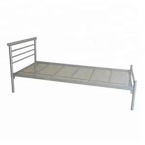 Struttura letto singolo per la vendita calda della camera da letto!! A buon mercato metallo di ferro OEM rivestimento in polvere oro moderno letto a baldacchino a buon mercato Knockdown telaio del letto