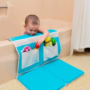 Customized baby bath kneeler pad with elbow rest mat for baby bath time