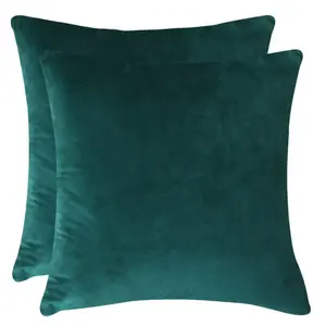 Wholesale Throw Pillows Covers Cushion Covers Velvet Solid Color Soft Sofa Chair Home Decorative