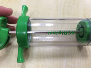 nl207 <span class=keywords><strong>100ml</strong></span> thú y nhựa thép ống tiêm với cao su vòi phun ướt - Product Image 2