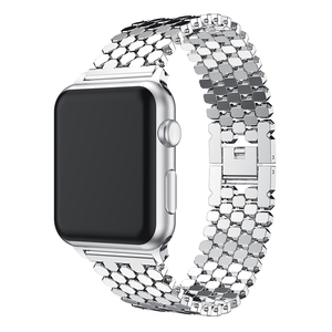 Fish Link traspirante a nido d'ape in lega cinturino per Apple <span class=keywords><strong>Watch</strong></span> <span class=keywords><strong>Ultra</strong></span>, cinturino per orologio di lusso per IWatch - Product Image 2
