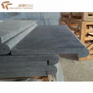 Chinese Blue Stone Honed Blue Limestone für Swimming Pool Coping Floor Tile