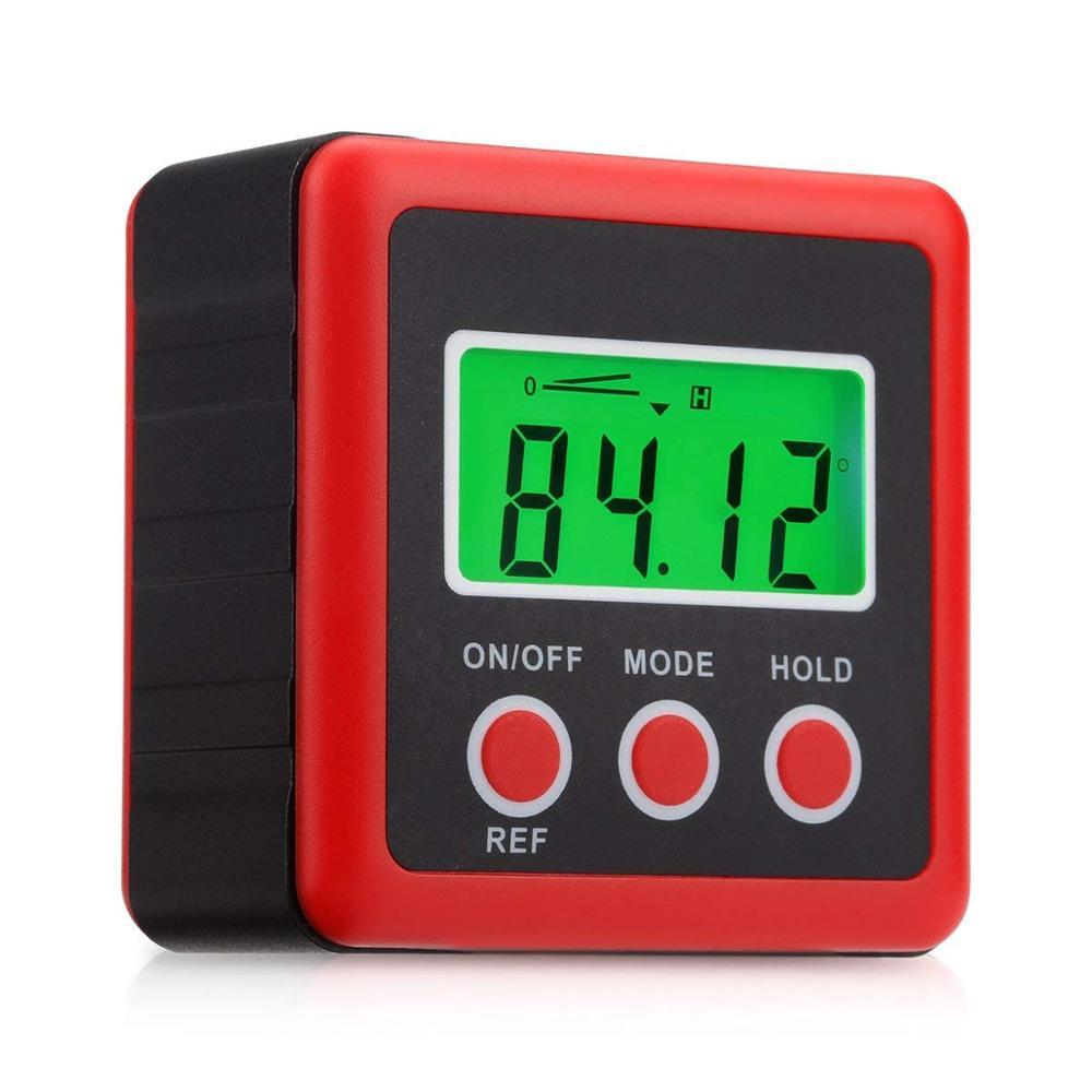 Digital Protractor Inclinometer Level Box Waterproof Angle Finder Measure