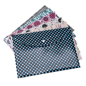 הדפסה מותאמת אישית באיכות גבוהה שקוף A4 גודל PP קובץ מעטפת עם הצמד סגירת כפתור, כפתור כיס - Product Image 1