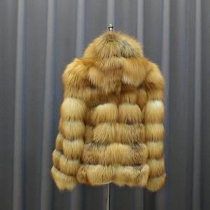 Cappotto da Donna <span class=keywords><strong>Taglie</strong></span> <span class=keywords><strong>Forti</strong></span> con Cappuccio in Pelliccia di Volpe, Cappotto Invernale Russo con Cappuccio in Pelliccia di Volpe - Product Image 3