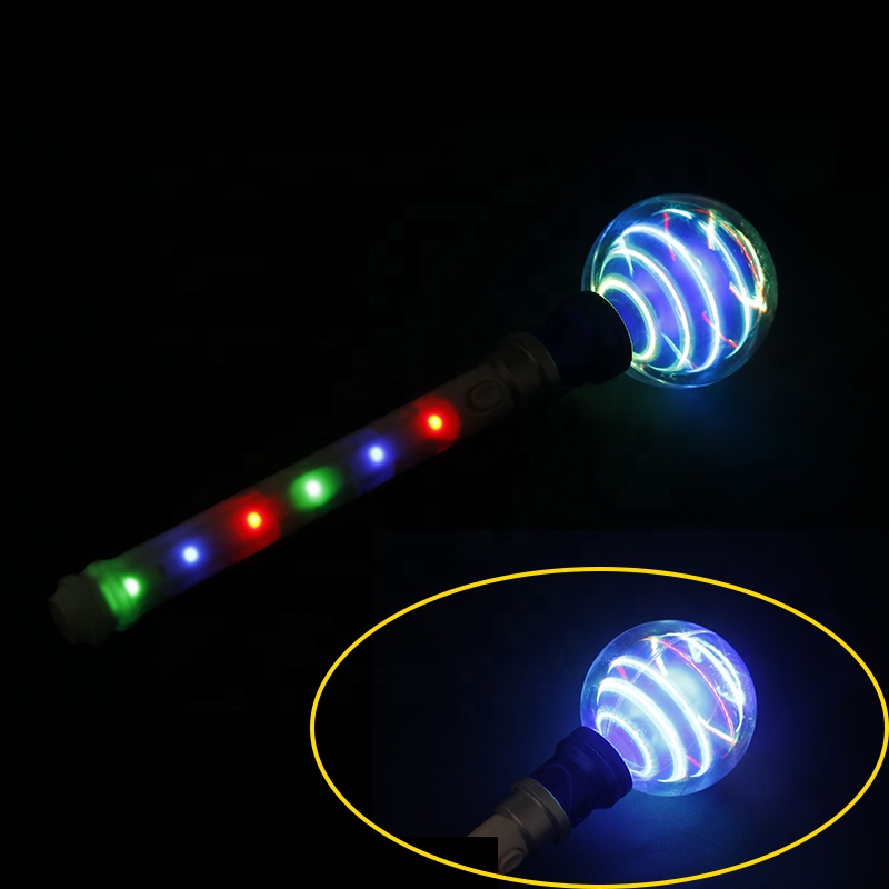 Новая игрушка, светодиодные игрушки для детей, украшение на день рождения, товары для создания атмосферы, Рождественская волшебная палочка-Спиннер, светодиодная игрушка
