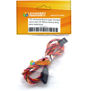 Câble d'extension de servo torsadé <span class=keywords><strong>Futa</strong></span> JR 24 pouces 60 cm mâle vers femelle pour garçons et filles, fabriqué en métal et en plastique - Product Image 5