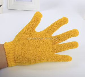 Yiwu Vijf Vinger Badhandschoen Exfoliërende Scrub Handschoenen Body Scrub Saunawant Wegwerp Badhandschoenen - Product Image 3