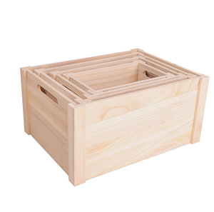 Caixa de frutas de madeira reciclada - Product Image 2