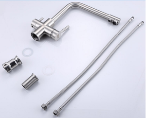 Rubinetto da Cucina Deluxe a 3 Vie con Filtro dell'Acqua, Miscelatore in Nichel Spazzolato Senza Piombo - Product Image 5