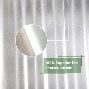 QJMAX Rideaux <span class=keywords><strong>de</strong></span> <span class=keywords><strong>douche</strong></span> en plastique PEVA transparent résistant à la moisissure <span class=keywords><strong>pour</strong></span> salle <span class=keywords><strong>de</strong></span> bain <span class=keywords><strong>pour</strong></span> <span class=keywords><strong>douche</strong></span> et <span class=keywords><strong>baignoire</strong></span> - Product Image 3