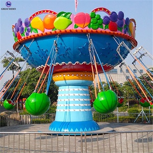 Colorato attrezzature del parco di divertimenti giostre per bambini 16 persone anguria mini volare sedia per la vendita - Product Image 4