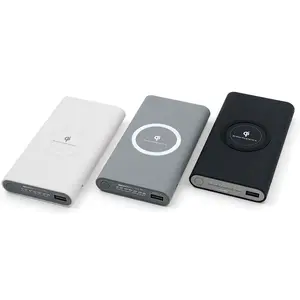 सिलिकॉन बाहरी वायरलेस Powerbank 10000 mAh दोहरी USB पावर बैंक स्मार्ट फोन के लिए तेजी से चार्ज पावर बैंकों