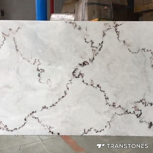 Trong suốt Đá Cẩm Thạch Nhân Tạo Tấm/Faux Thạch Cao Tuyết Hoa Rắn Bề Mặt Tấm cho Tường Trang Trí - Product Image 5