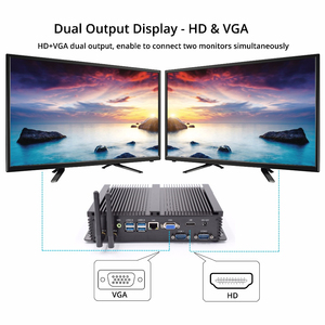 미디어 센터 셀프 서비스 키오스크 US AU 플러그 용 인텔 코어 I3 I5 I7 팬리스 디자인 <span class=keywords><strong>2</strong></span> RS232 이 장착 된 JIERUICC 산업용 MINI PC - Product Image 5